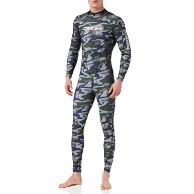 Abbildung von Cressi Men&#039;s Summer Man 2.5mm Herren Neopren 2.5 mm Taucheranzug, grau/grün, XXL