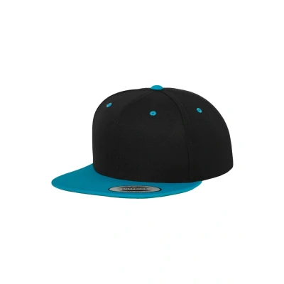 Abbildung von Flexfit Classic Snapback 2TONE Cap, Größe: One Size, Black/turquoise