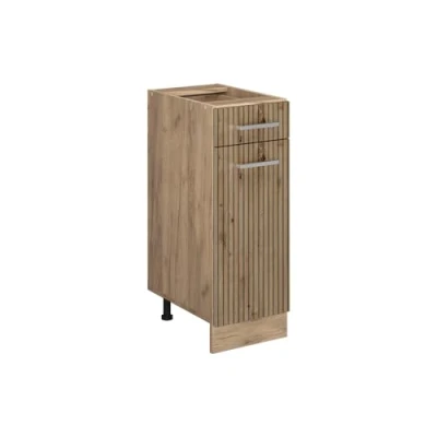 Abbildung von Vicco Unterschrank R Line, Artisan Eiche/Goldkraft Eiche, 30 cm ohne Arbeitsplatte