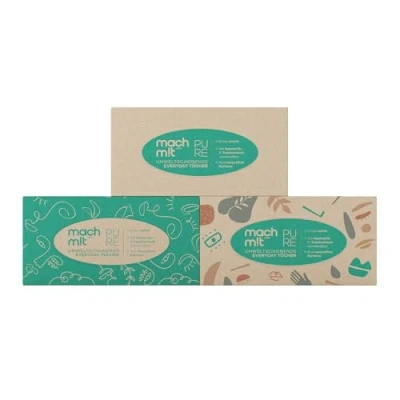 Abbildung von mach m!t Kosmetiktücher PURE Everyday Tücher in der Box 4 lagig extra weich (1 St), aus recyceltem Karton