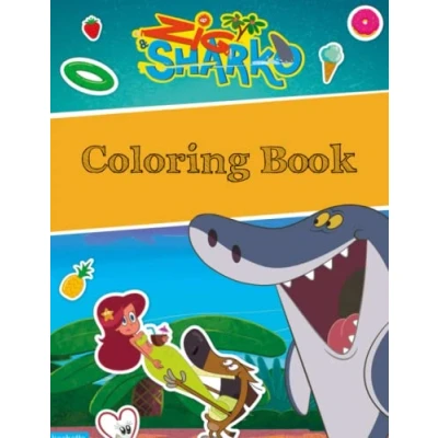 Abbildung von Zig and Sharko Coloring Book: JUMBO BookAges 2 13+ Colouring Book Gift For Children 8.5&quot; x 11&quot; inche