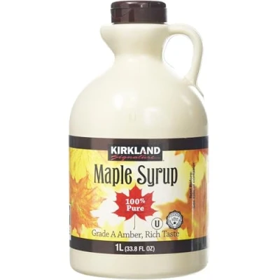 Abbildung von Kirkland 100% Kanadischer Ahornsirup Grad A (Dunkler Bernstein) Reicher Geschmack 1 Liter (1,4 Kg)