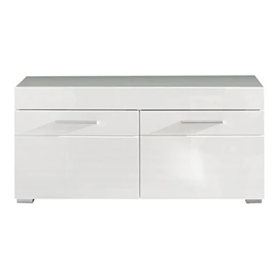 Abbildung von trendteam Sitzbank, Garderobenbank Flurbank Sitzhocker Garderoben Sitzbank Weiß 91x42cm
