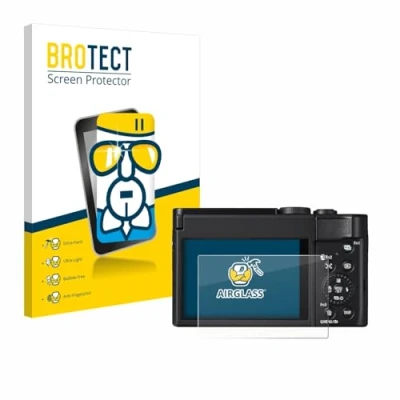 Abbildung von BROTECT Schutzglas für Panasonic Lumix DC TZ99 Schutzfolie Panzer Folie Glas [Extrem Kratzfest 9H, Anti Fingerprint, Ultra Transparent]