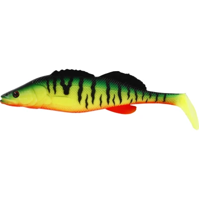 Abbildung von Westin Zanderteez Shadtail Shad Box Crazy Firetiger 8.5cm 6g (48 Stück) Gummifisch