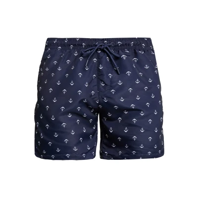 Abbildung von Urban Classics Pattern Badeshorts, Herren, Größe: 5XL, Anchor