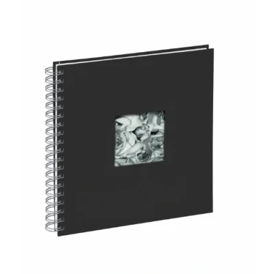 Abbildung von Pagna 12156 11 Passepartout Spiralalbum 240 x 250 mm 50 Seiten, Leineneinband mit Fotokarton weiß Pergamin, braun