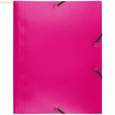 Abbildung von 30 x Exacompta Eckspannmappe A4 PP 400my fuchsia