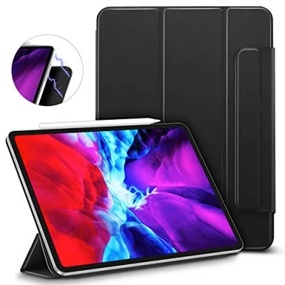 Abbildung von ESR für iPad Pro 12,9 Zoll Hülle 2022/2021/2020 (6./5./4. Generation), Air 13 M3/M2 (2025/2024) Hülle, Starke Magnetbefestigung, Trifold Ständerhülle, Volle Pencil 2 Unterstützung, Schwarz