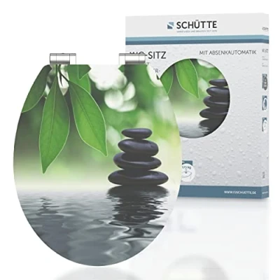 Abbildung von Schütte WC Sitz &quot;Oasis&quot;, High Gloss mit MDF Holzkern, Absenkautomatik