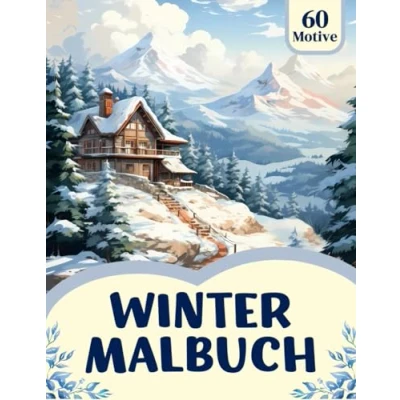 Abbildung von Winter Malbuch für Erwachsene: Schnee Landschaften, Berge &amp; Skifahrer, Waldtiere, Städte, Parks, uvm. Erholung, Entspannung und Stressabbau ... Ausmalbuch (Malerische Ruheoasen, Band 2)