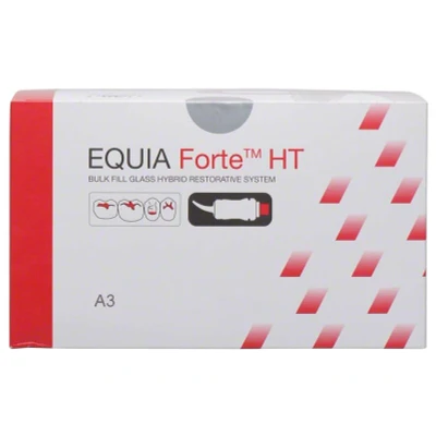 Abbildung von EQUIA Forte HT Promo Pack A3 100 Kapseln, 1 Flasche Coat FlipCap, 25 Einwegapplikatoren
