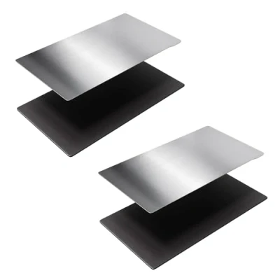 Abbildung von ALadrs Harz 3D Drucker Flex Bauplatte flexible Federstahlplatte und magnetische Basisplattform für Elegoo Saturn S, Anycubic Photon Mono X, X 6K/6KS,M3 Plus,202x128 mm 2 Stück