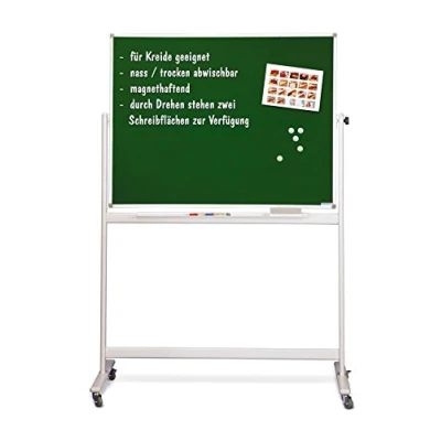 Abbildung von magnetoplan Kreidetafel SP, Aluminiumrahmen, mobil, 150 x 100 cm, grün