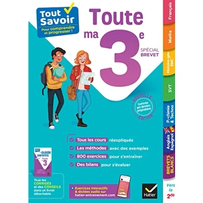 Abbildung von Tout savoir 3e Spécial brevet en un: cours, méthodes et exercices dans toutes les matières