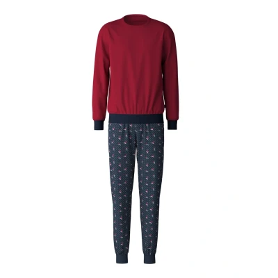 Abbildung von Calida Family Friends BÜNDCHEN Pyjama, Herren, Größe: XL, Rio red