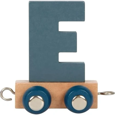 Abbildung von small foot Buchstabenzug Polar E aus Holz, Holzzug individuell kombinierbar, zum Dekorieren und Verschenken, 12575
