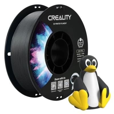 Abbildung von Creality Offizielles TPU Filament, 1,75 mm, schwarzes härter und stärker, 3D Drucker, weniger Verheddern, Maßgenauigkeit +/ 0,03 1 kg/Rolle, passend für die meisten FDM Drucker