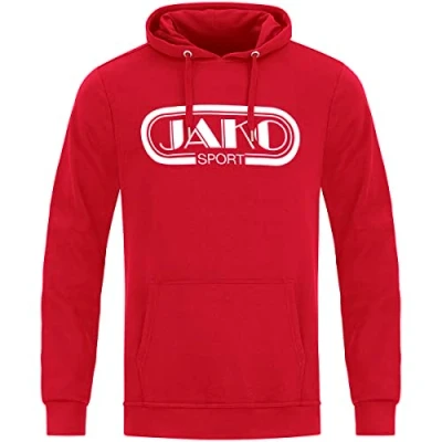 Abbildung von JAKO Herren Kapuzensweatshirt Retro, Rot, S