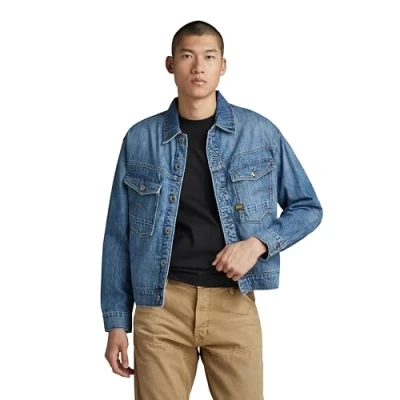 Abbildung von G Star Dakota Jeansjacke, Herren, Größe: Large, Faded cliffside blue