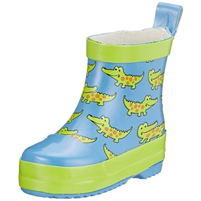 Abbildung von Playshoes Unisex Kinder Gummistiefel Halbschaft Regenstiefel, Krokodil, 20 EU