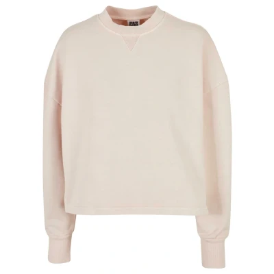 Abbildung von Urban Classics Heavy Terry Garment DYE Crewneck Sweatshirt, Damen, Größe: XS, Pink