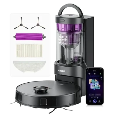 Abbildung von Eureka Saugroboter E20 PLUS mit Absaugstation