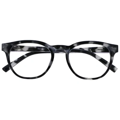 Abbildung von OPULIZE Blu Brille Blaulichtfilter Cool Rund Rahmen Federscharniere Verbessern Den Schlaf Computerbrille Gaming Entspiegelt Schwarz Schildpatt Herren Damen B5 W +0.00