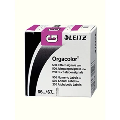 Abbildung von Leitz Orgacolor Buchstabensignal G VE=250 Stück violett