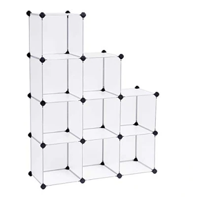 Abbildung von SONGMICS Kunststoffschrank, Kleiderschrank, Badezimmerregal, Schuhregal, Weiß, 93 x 31 123 cm, LPC115S