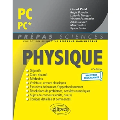 Abbildung von Physique PC/PC* Programme 2022 (Prépas Sciences)