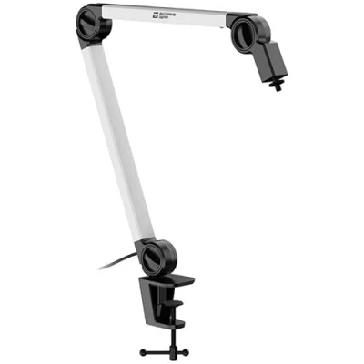 Abbildung von Endgame Gear Mikrofon Arm Praktisch Mikrofonständer Universal Mikrofonarm mit Ständer Halterung stativ Klammernweite bis zu 55 mm Weiß
