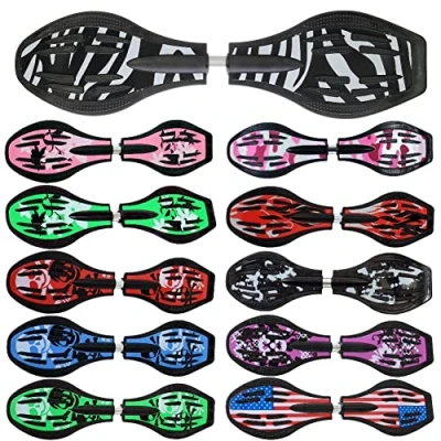 Abbildung von FunTomia Waveboard mit Mach1 ABEC 9 Kugellager, LED Rollen &amp; Tragetasche