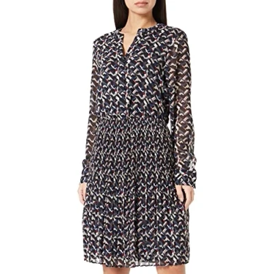 Abbildung von s.Oliver BLACK LABEL Damen Kleid kurz, Schwarz, 38 EU