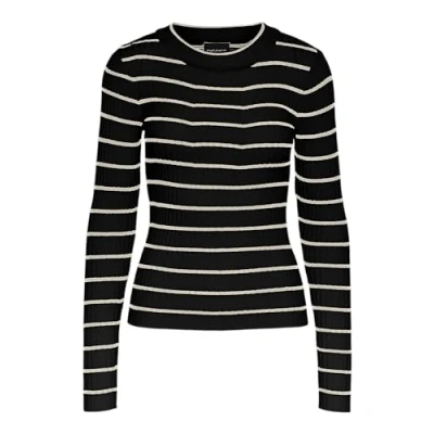 Abbildung von Pieces Crista LS Oneck NOOS BC Strickpullover, Damen, Größe: Small, Black 2