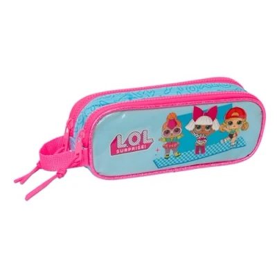 Abbildung von Safta LOL Surprise! Divas Doppelmäppchen für Kinder, ideal Kinder im Schulalter, bequem und vielseitig, Qualität Widerstandsfähigkeit, 21 x 6 8 cm, blau, Estándar, Lässig