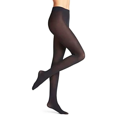 Abbildung von FALKE Damen Strumpfhose Pure Matt 50 DEN W TI halb blickdicht einfarbig 1 Stück, Blau (Marine 6179), S