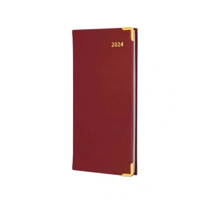 Abbildung von Collins Debden Business Pockets 2024 Terminplaner Slimchart Monatsansicht, Taschenkalender Planer und Organizer Januar bis Dezember Wochenplaner Rot CMB.15 24