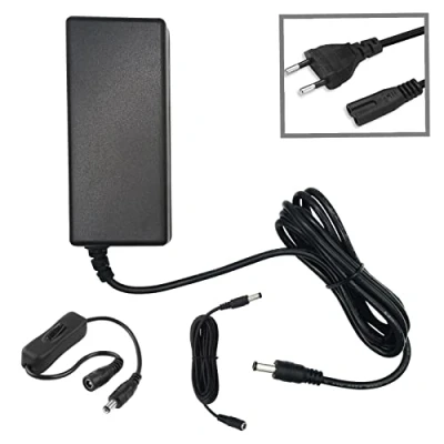 Abbildung von MyVolts 19V EU Netzteil kompatibel mit Denon DJ Prime GO Controller Verlängerungskabel und Inline Schalter