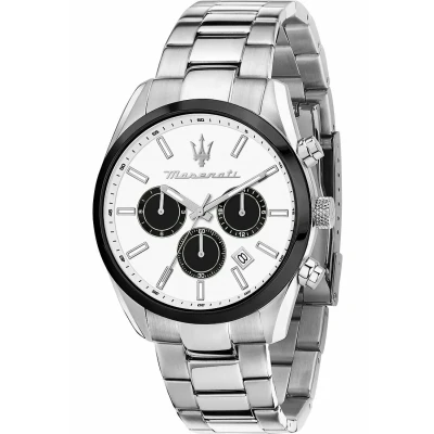 Abbildung von Maserati Quarz Chronograph, Herren, Größe: One Size, Silber