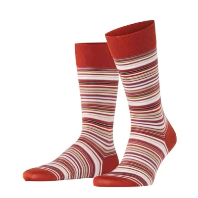 Abbildung von FALKE Herren Socken Microblock M So Baumwolle gemustert 1 Paar, Braun Terra 8829, 45 46