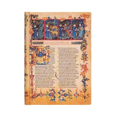 Abbildung von Hardcover Notizbuch Inferno Midi Liniert: Dante&#039;s Inferno, Hardcover, 120 gsm, ribbon marker, pouch, elastic closure (Divine Comedy)
