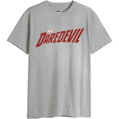 Abbildung von Marvel Herren Medadevts014 T Shirt, Grau meliert, XXL
