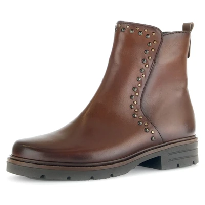 Abbildung von Gabor Stiefelette, Blockabsatz, Komfortschuh, Boots mit glänzenden Nieten