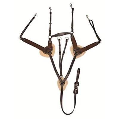 Abbildung von HKM SPORTS EQUIPMENT Vorderzeug mit Martingal, unterlegt Lammfell, braun, Pony 4154 S
