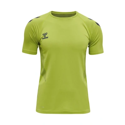 Abbildung von Hummel Hmllead PRO Seamless Tshirt print, Herren, Größe: XS, Neon green