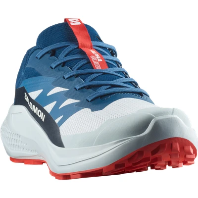 Abbildung von Salomon Alphaglide Laufschuh Trail, Herren, Größe: 44 2/3, Ballad blue/dark blue/fiery red Schuhe