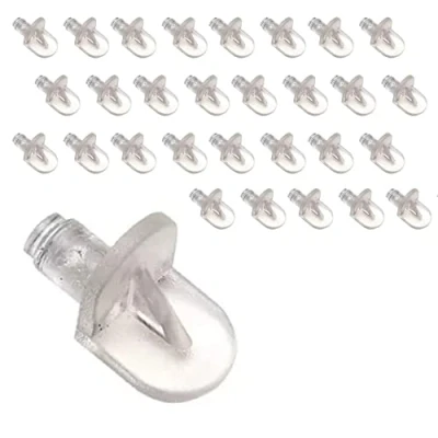 Abbildung von 30 transparente Kunststoff Klammern, 5 mm, M5, für Küchenschränke/Möbel Ersatzteile