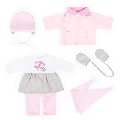 Abbildung von Bayer Puppenkleidung Kleid/Hose rosa (Set, 6 tlg)