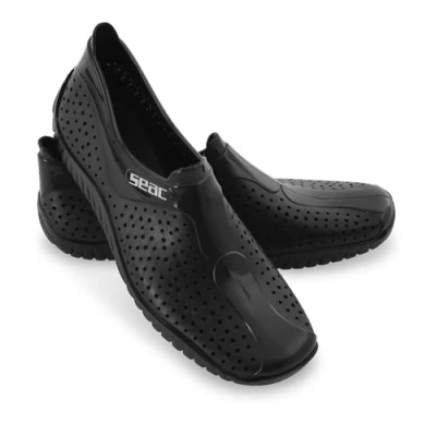 Abbildung von SEAC Unisex Adult Soft Gummischuhe für Strand, Meer, Pool und Freizeit, Männer, Frauen Kinder, Schwarz, 33/34